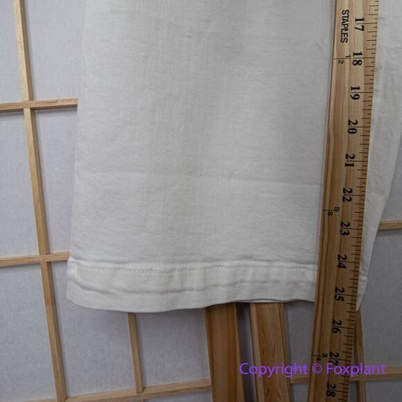 New! Madewell The Curvy Emmett Wide-Leg‎ Jean in Tile White, size 26 - Picture 12 of 16
